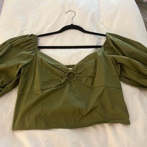 Abercrombie & Fitch Poplin O-ring top